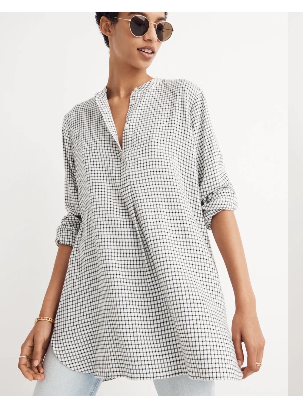 Madewell Wellspring Tunic Popover Shirt 🖤